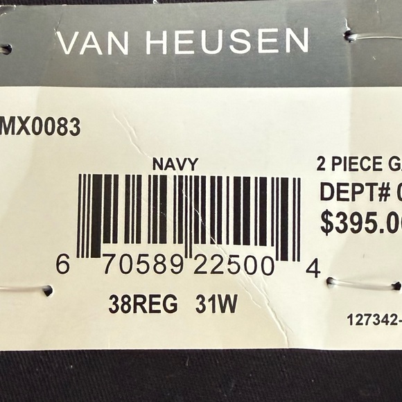 Van Heusen Men's Dark Blue Suit - Picture 4 of 16